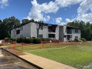 Columbus residents evacuated due to a fire in the apartment